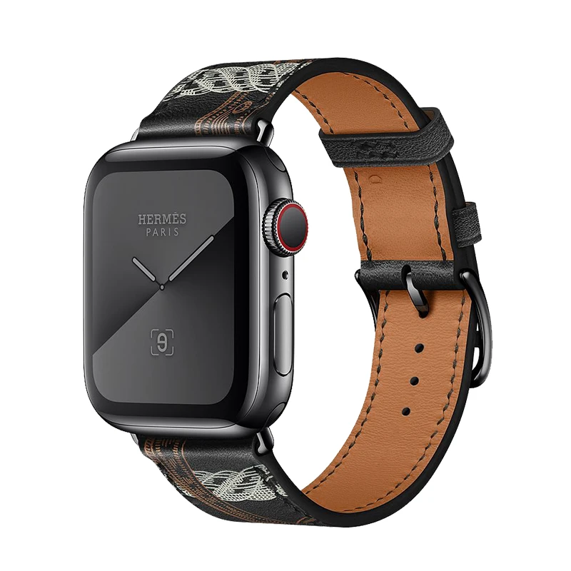 Premium Leather Strap for Apple Watch 49mm 45mm 44mm 42mm 41mm 40mm Bracelet Wristband for iWatch Series Ultra 8 7 6 5 4 SE Belt