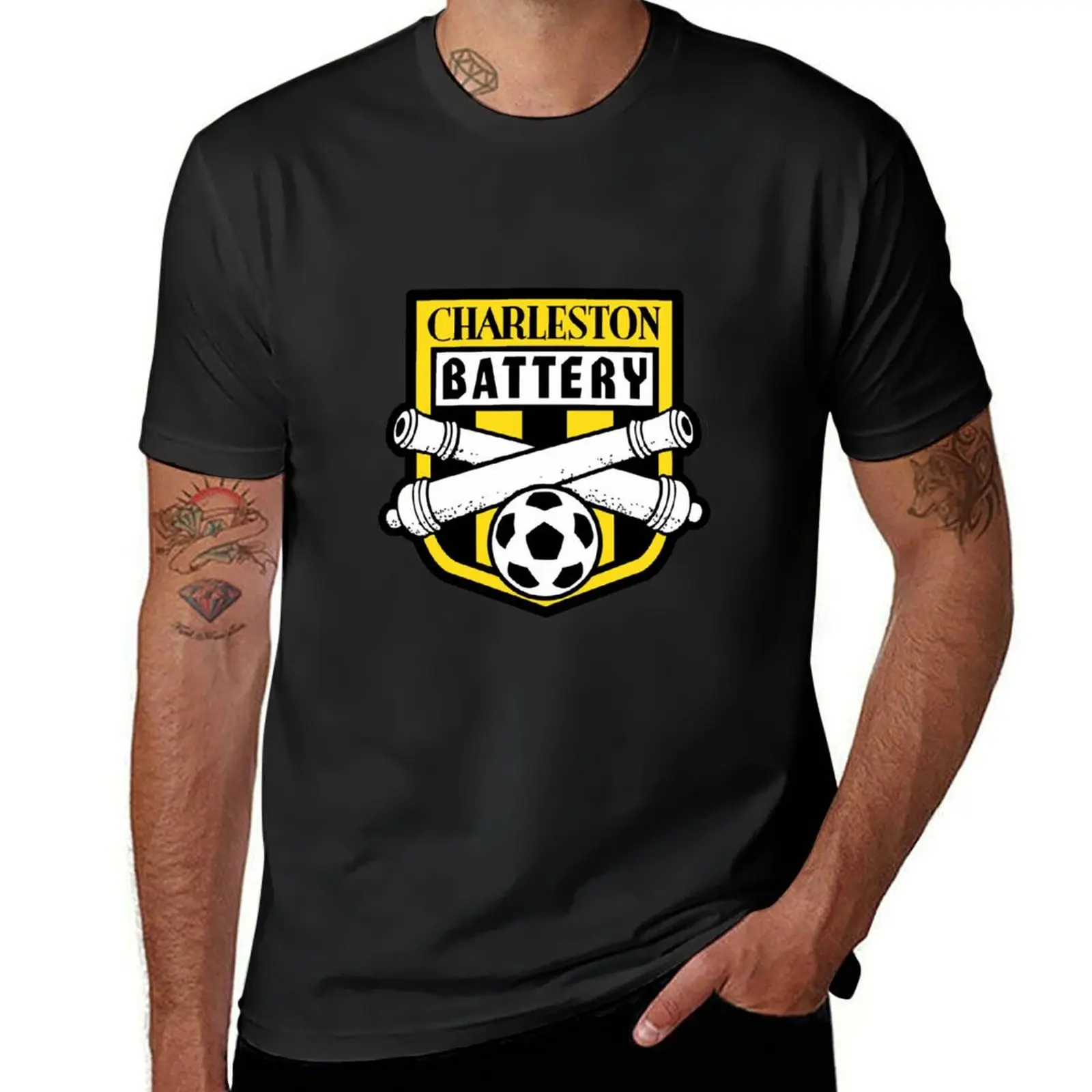 

Charleston Battery Sports Football Soccer Club T-Shirt summer tops mens clothing