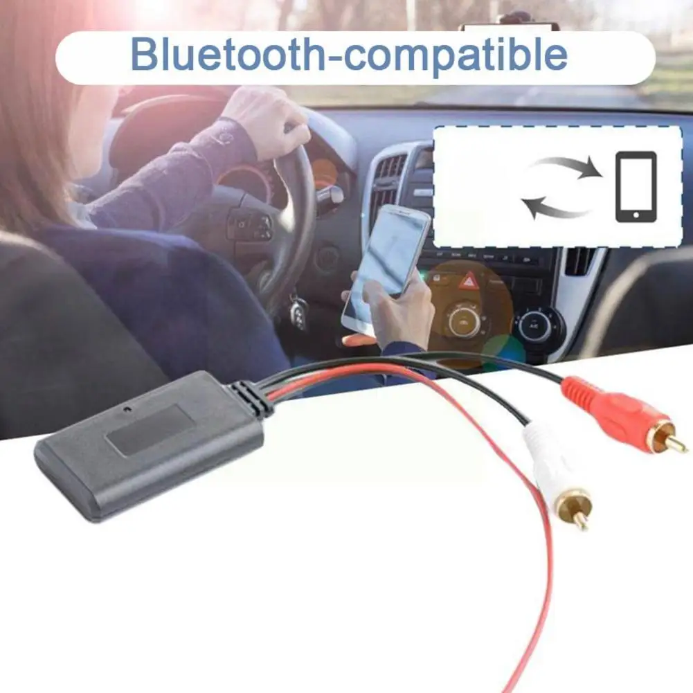 Универсальный модуль приемника Bluetooth Aux 2 Rca-кабеля автомобильный адаптер для