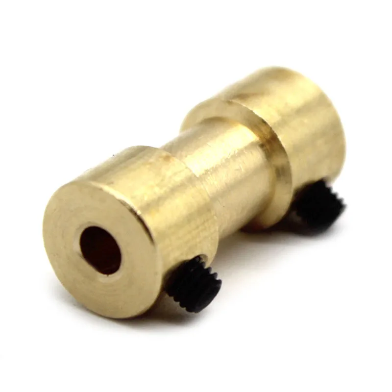 Rigid Shaft Coupler Shaft Coupler Shaft Connector Brass Rigid Motor Shaft Coupling Coupler Motor Transmission Joint 2mm 2.3mm 3mm 3.17mm 4mm 5mm 6mm