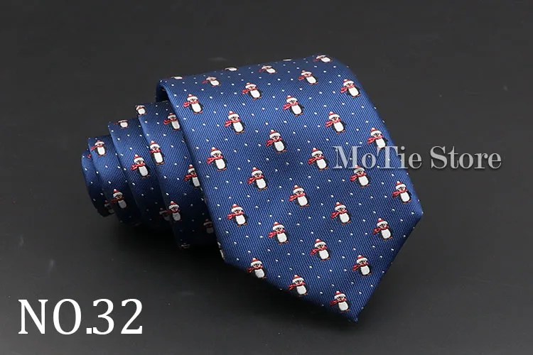 Niedliche Krawatte mit Cartoon-Muster, Tier- und Blumenmuster, für Herren, schmale, schmale Krawatte, Hochzeit, Rot, Marineblau, Party-Krawatten, Krawatte, Accessoires, Geschenke – Detail 33