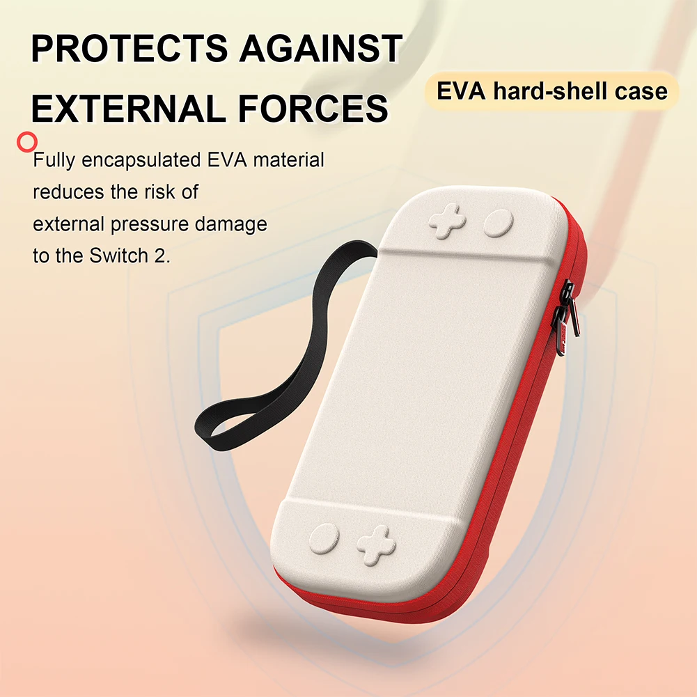 Carrying Case Shockproof Portable Storage Bag Anti-scratch Protective Travel Case Shockproof for Switch 2 Console & Accessories