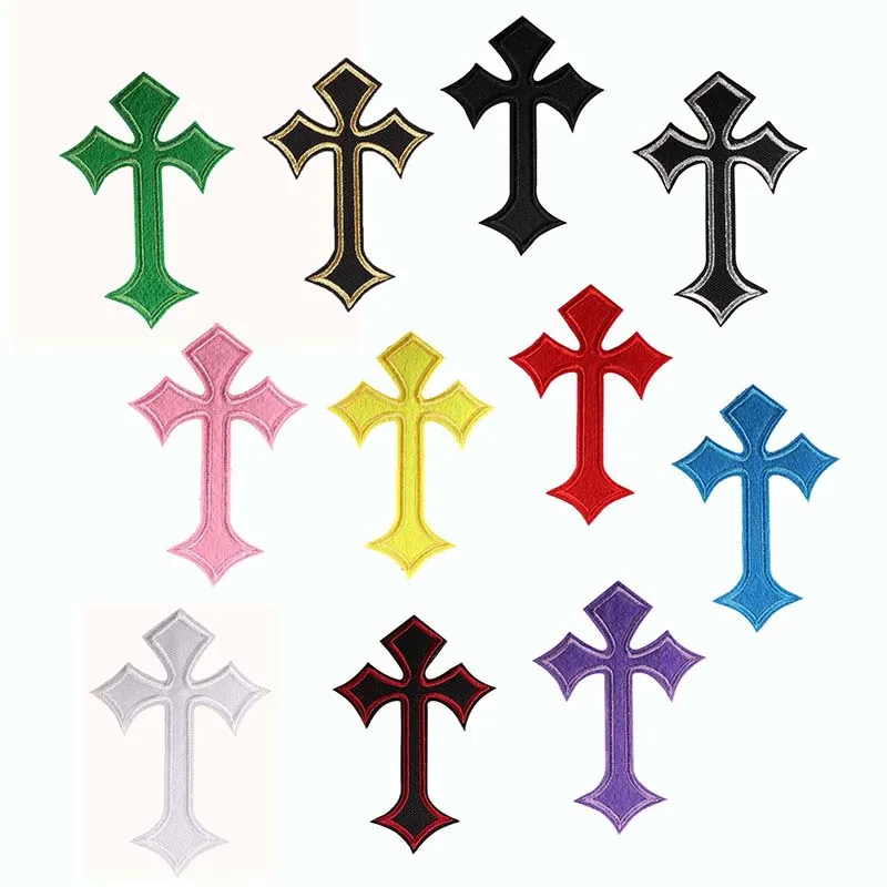 10.3*7CM Christ Cross Stickers Iron On Patches Embroidered Applique  Badge,Clothing Thermoadhesive Patch DIY For Clothes,Backpack - AliExpress