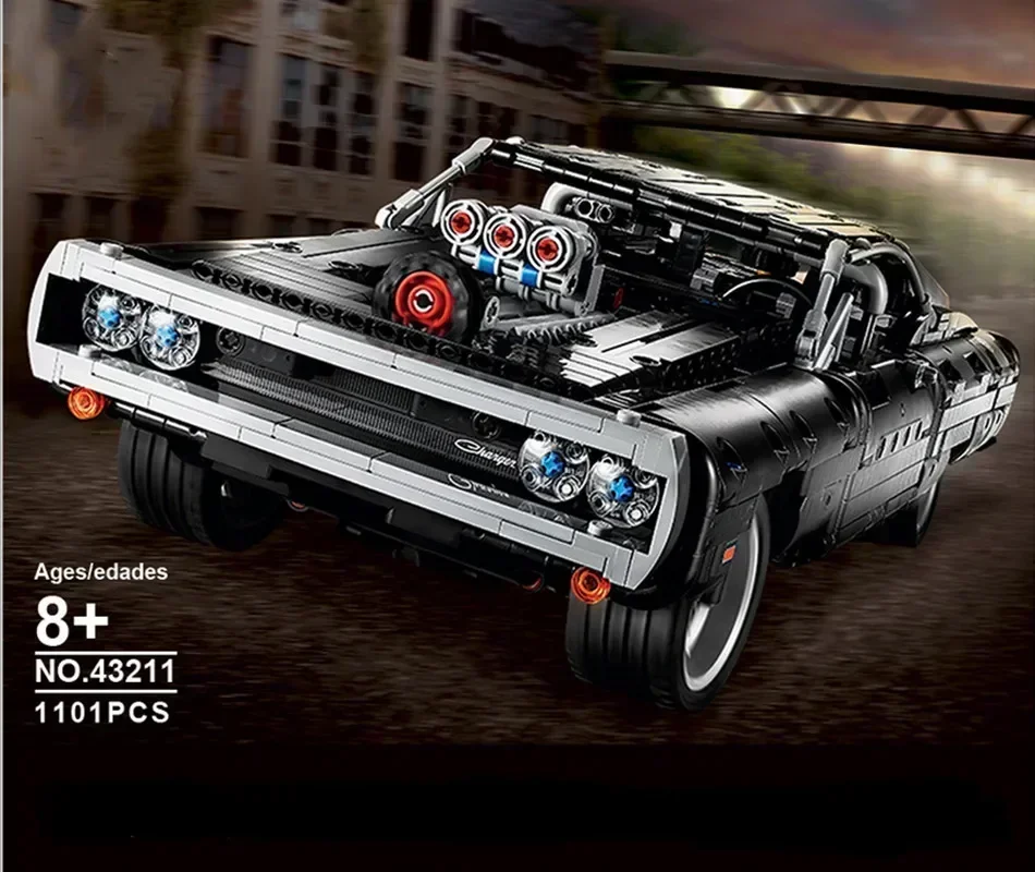 

1168 шт., Детский конструктор Dodge Charger