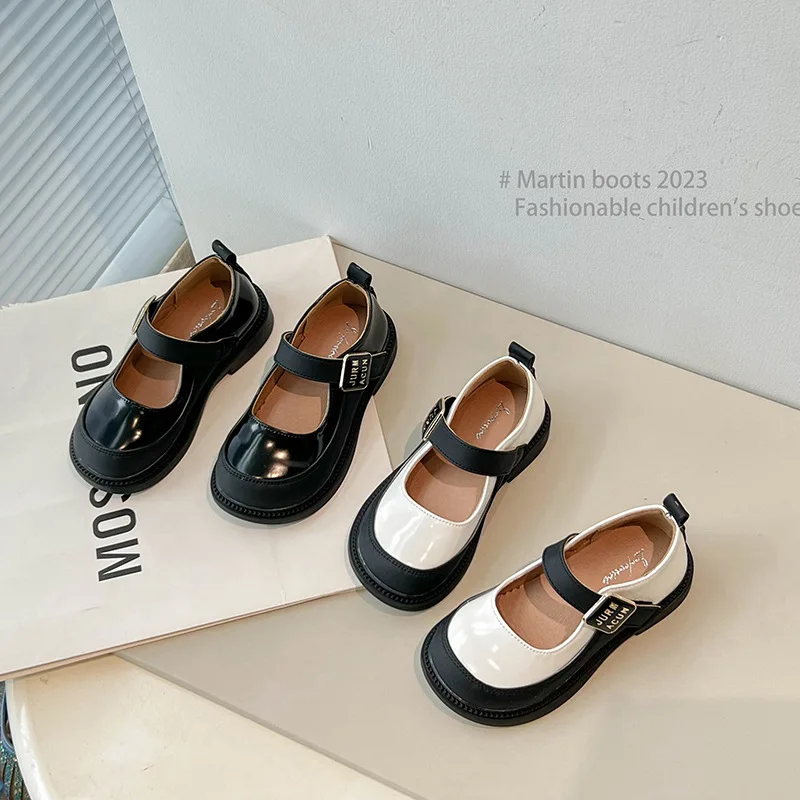 23 Autumn Children's Shoe for Girl Round Toe Shoes Girl Shoes Leather Shoes Fashion Princess Shoes Ladies Shoes Kid Shoes sapato 2