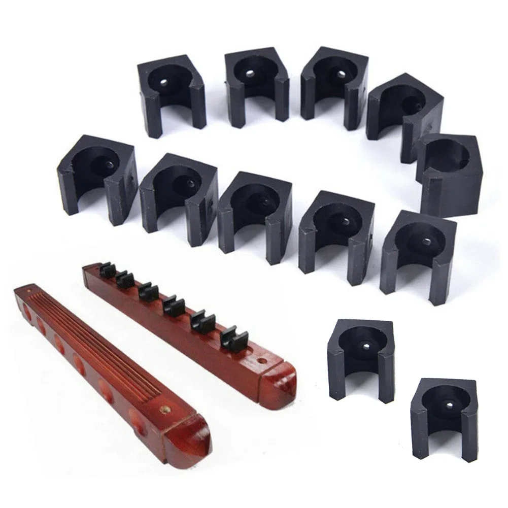 12Pcs Billiard Cue Rack Wall Hanging Fishing Rod Holder