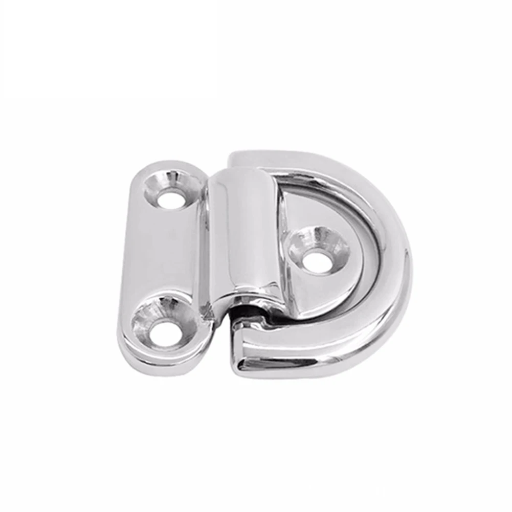 

Marine Trailer Truck Anchor Point Lashing Ring 1 Pcs 316 Stainless Steel D Ring Silver Tie Down Easy To Install