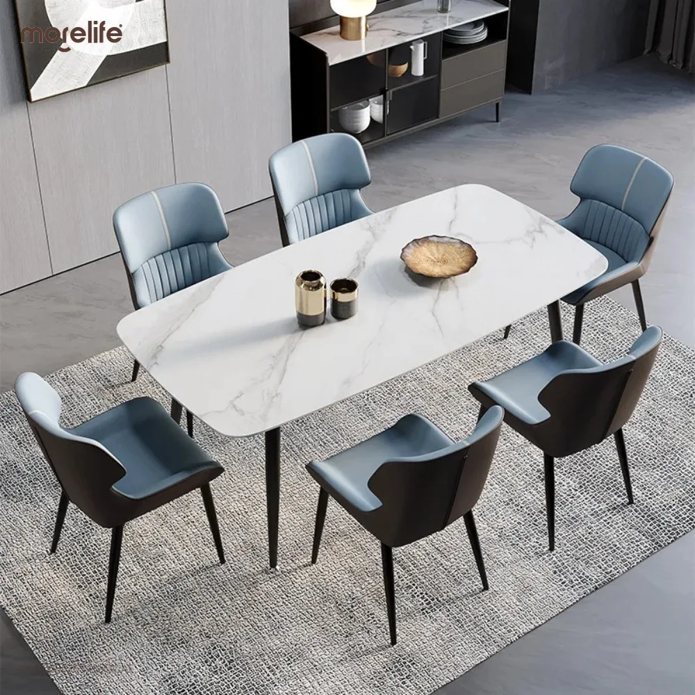 

ChairLeather Dining Chairs Kitchen Ergonomic Unique Office Modern Chairs Living Room Desk Sillas De Comedor Italian Furniture