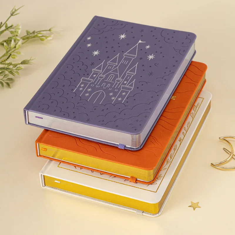 Luxury A5 Gilded Dot Grid Notebook: Premium Cover for Journaling & Planning