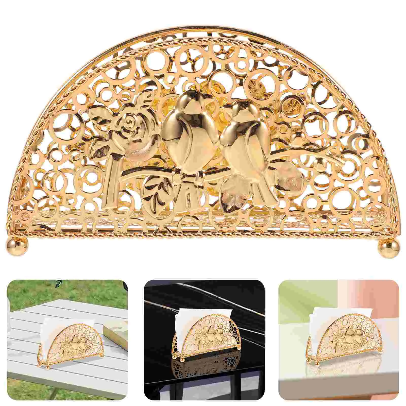 

Tissue Holder Napkin Holders Valentines Day Sector Napkins for Dispenser Table Bathroom Tray