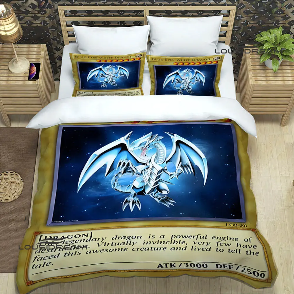 YU GI OH! Card Printed Bedding Sets exquisite bed supplies set duvet