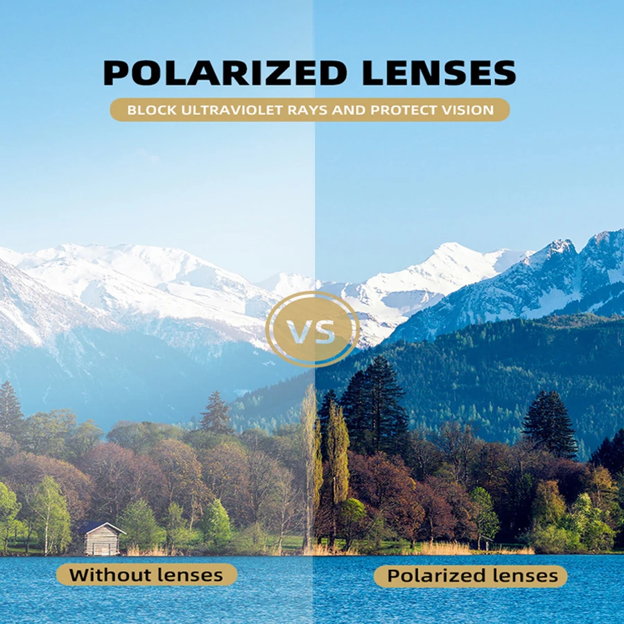 Riding sunglasses showing polycarbonate frame and versatile usage scope.