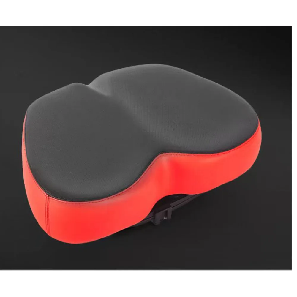 Bicycle seat cushion without nose, breathable mountain bike saddle, shock-absorbing silicone riding seat, bouncing fruit_voghion.com