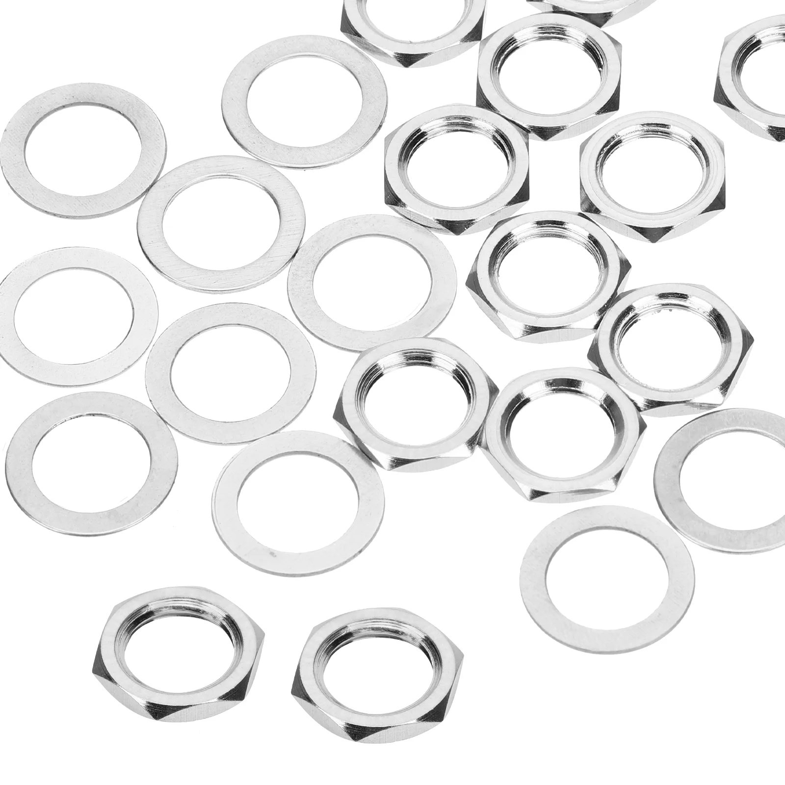 

Metal Shims Nut Gaskets Guitar Alloy Nuts Screw Cap Washers Jack Socket Electric Replaceable Parts New