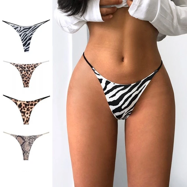 Green Camo Women's String Thong Panties G-String Thongs for Women Sexy Low  Rise Underwear for Ladies Panties