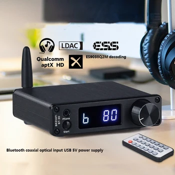 하이엔드 블루투스 오디오 디코더, 디지털 광 동축 입력, IR 리모컨, ESS9038Q2M DAC, QCC5125, 블루투스 오디오 리시버