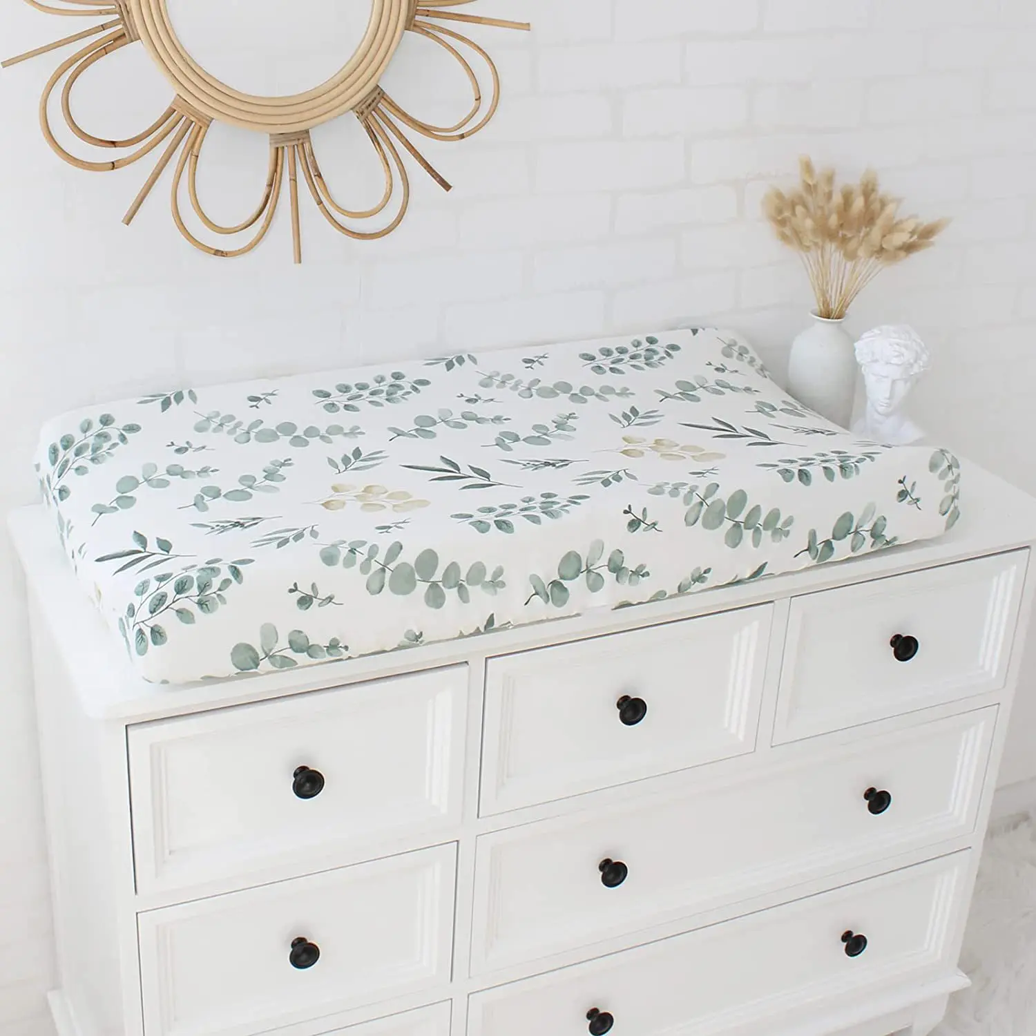 Breathable Muslin Cotton Baby Crib Sheet Solid Color Nursery Bed Sheet for Newborn Infants Cradle Mattress Changing Pad Cover