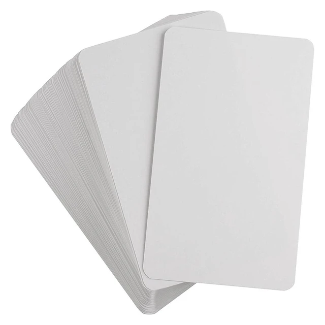 Lot de 200 Carte Vierge A6, Cartes Postales Flash Cards Papier Cartonné  Blanc 230g-m² pour Écriture Impression DIY[S459] - Cdiscount Beaux-Arts et  Loisirs créatifs