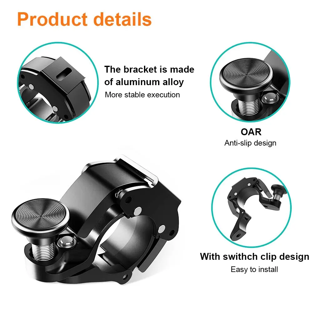 Bicycle Bell New Stainless MTB Cycling Horn Bike Handlebar Bell Crisp Sound for Bicycle Safety Accessories
