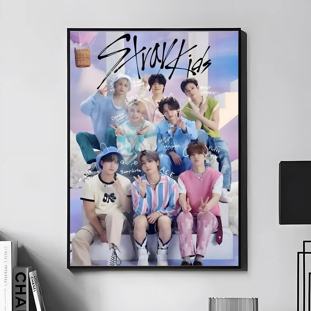 Boy Group S-Stray K-Kids-S Poster, Wandkunstdruck, geeignet für Wohnzimmer, Schlafzimmer, Bar, Salon, Heimdekoration, Geschenk – Detail 4