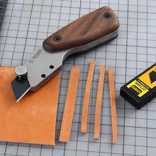  Practical Leather Knife Blade Cutter Metal Leather Cutting Engraving Handmade DIY Craft Knife 