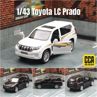 1/43 Toyota Land Cruiser Prado Car Toy For Children Diecast Metal Sport SUV Miniature Model 1:43 Pull Back Collection Gift Boys 1