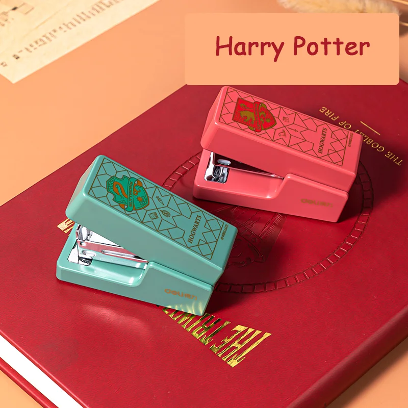 DELI 0258 Harry Potter Stapler Set With Staples Binding Tools Stationery Office School Student Supplies