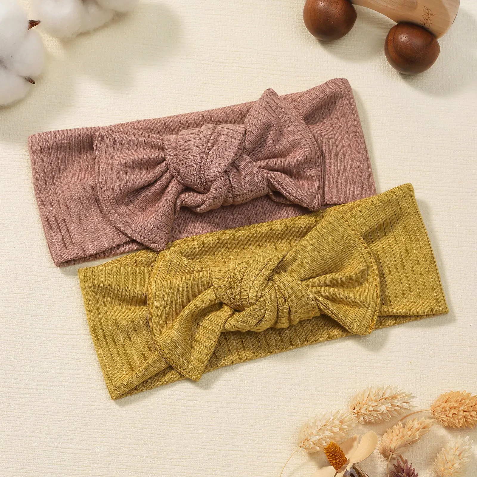 1pcs Baby Girl Headband Infant Hair Accessories Bows Newborn Headwear Elastic Children Gift Soft Knit Boutique Bowknot Headwrap