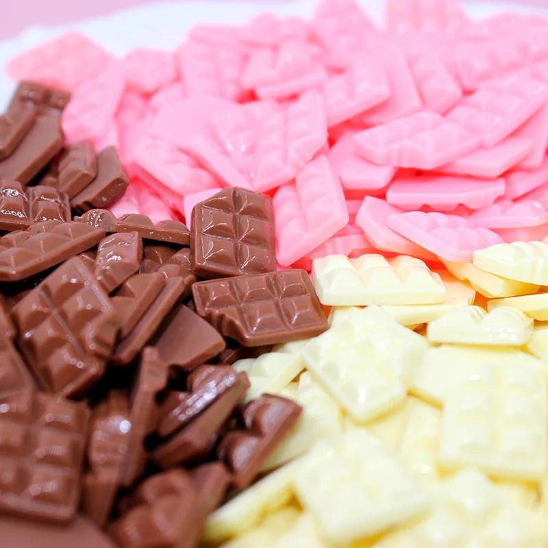 

30/50pcs Emulation Mini Cartoon Chocolate Resin Patch DIY Crafts Supplies Phone Shell Patch Hair Accessories Decoration Material
