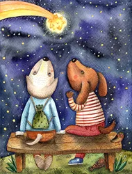 100-Piece Dog-Themed Relaxation Jigsaw Puzzle for All Ages - Perfect Educational Gift (105 Watch Comets)