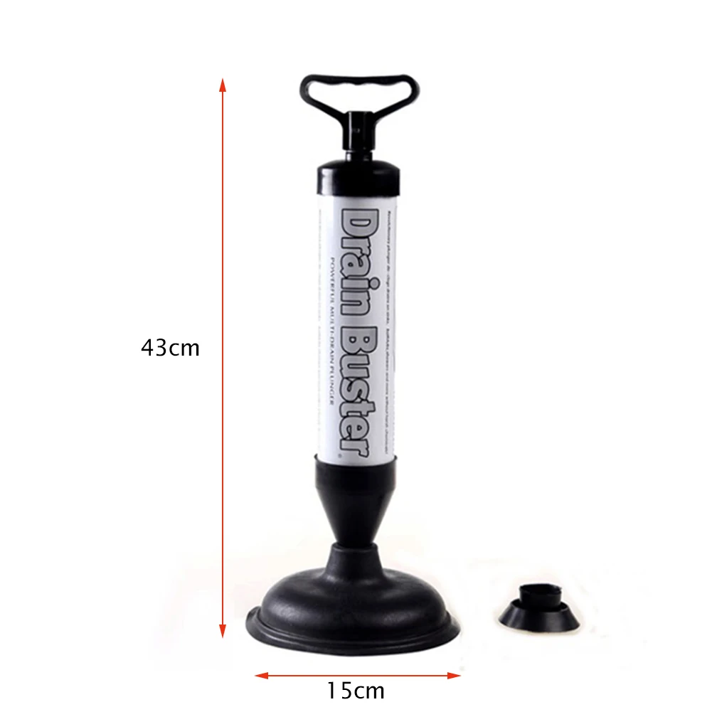 Toilet Plunger High Pressure Toilet Air Plunger with 2 Type Suction Cups Toilet Plunger Tool Pump Toilet Plunger for Bathroom
