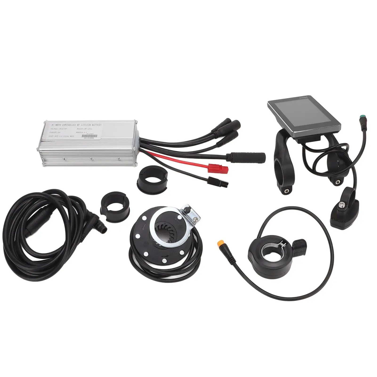 Electric Bike Conversion Kit 22A Controller GD06 Display Aluminum Alloy Shell for 500W Motor