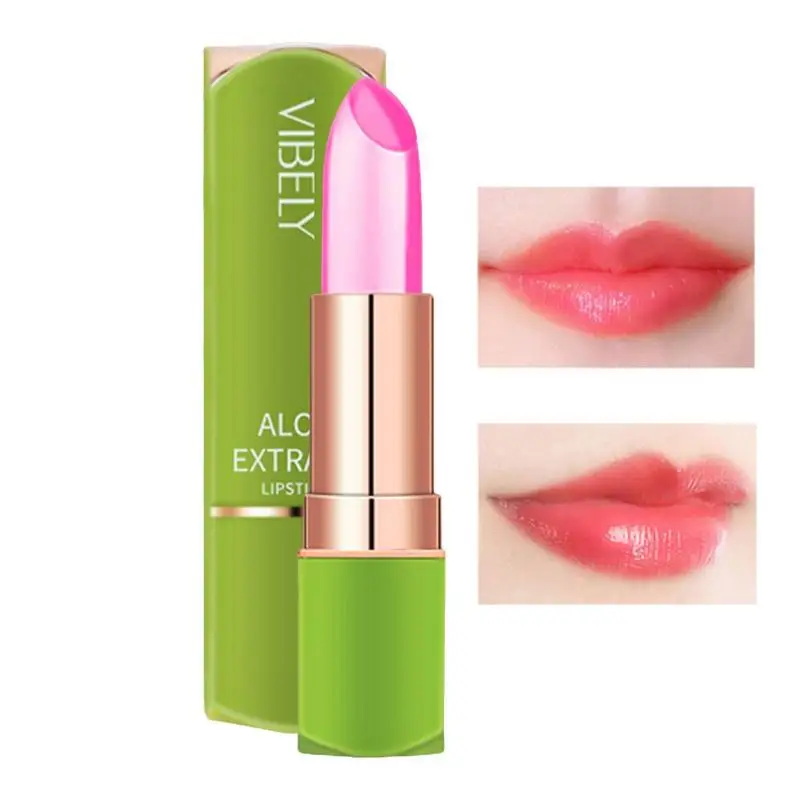 

Aloe Lipsticks Temperature Color Change Lip Care Lip Gloss Repair Moisturizing Lip Balm Aloe Lip Care Jelly Lipstick