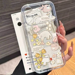 Charming Floral Bow Rabbit Cat Design Phone Case Cover - POCO X4 Pro 5G (S9456)