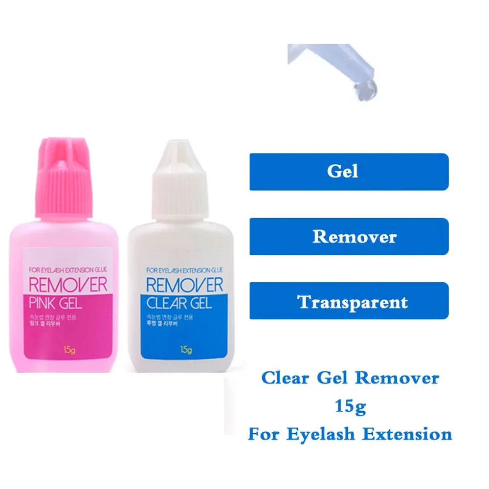 

15g Clear/Pink Original Korea Sky Gel Remover For Eyelash Extensions Glue False Lash Removal Liquid Beauty Health Makeup Tools