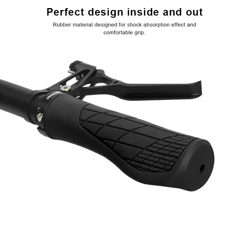 Bicycle Handlebar Grips Soft Rubber For MTB Mountain Bike Shockproof Anti-Slip Lock On Ergonomic Cycling Handle Bar Parts