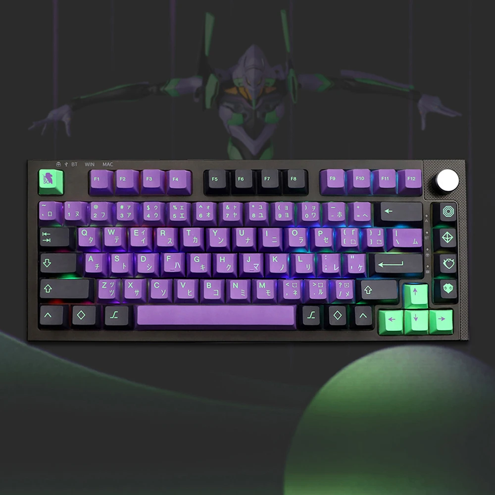 Capuchons de touches avec profil Cherry, 146 touches, personnalisés, japonais, pour clavier mécanique MX Switch G610 K70 GMK Clones Mecha-01 EVA