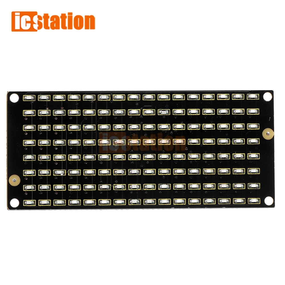 8x16 LED Matrix Display Module - 128 LEDs, I2C Communication, Works With 3.3V-5V (AIP1640 Chip)