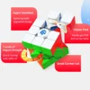 [Picube]GAN356 I 3 3x3x3 Magnetic Magic Cube Stickerless 356 i3 Smart Cubes 3x3 Professional Magnets Puzzle Speed Cube gan 356 i 2