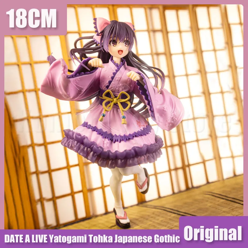 

Фигурка аниме Taito Date A Live, 18 см, фигурка Yatogami Tohka, японская Готическая экшн-фигурка, коллекционная кукла, игрушка для детей, подарок