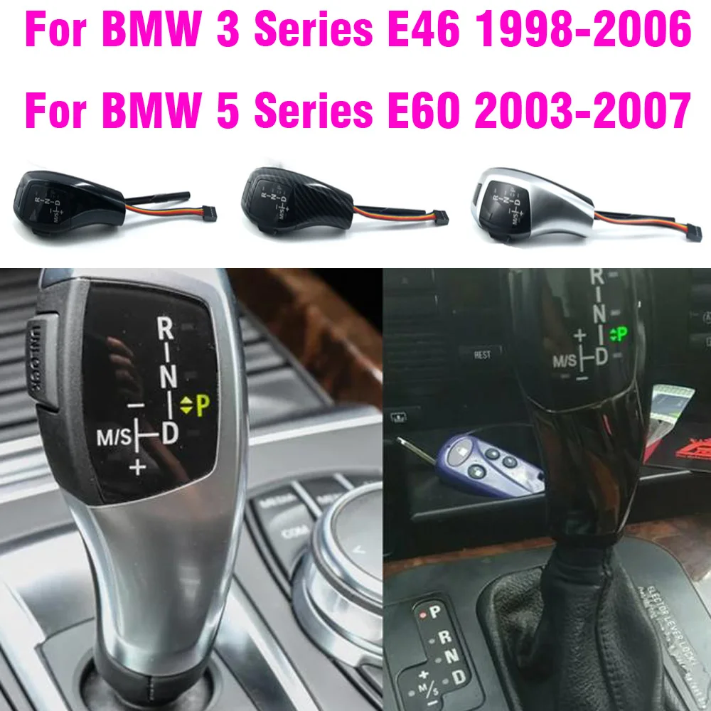 

Auto Parts Electronic LED Shift Head Modified Shift Lever For BMW 3 Series E46 1998-2006 5 Series E60 E61 2003-2007