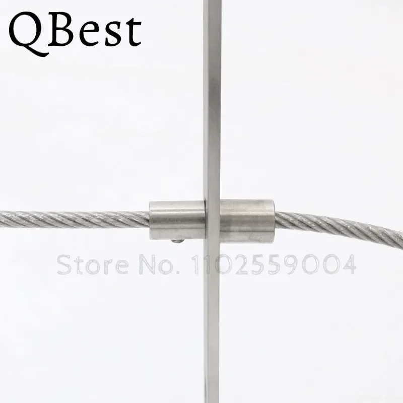 304 Stainless Steel Cable Railing Thread Fittings Wire Rope Tensioner Receiver Terminal End Toggle Anchor Cross Clip Clamp 1pcs stainless steel fittings