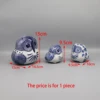 Decorative ceramic owl, blue and white ceramics 2