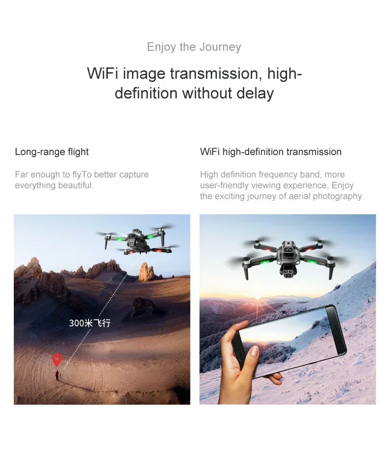 Xiaomi MIJIA M1S Drone Professional 8K GPS Three Camera 5G Folding Obstacle Avoidance Optical Flow Positioning Upgraded 10000M