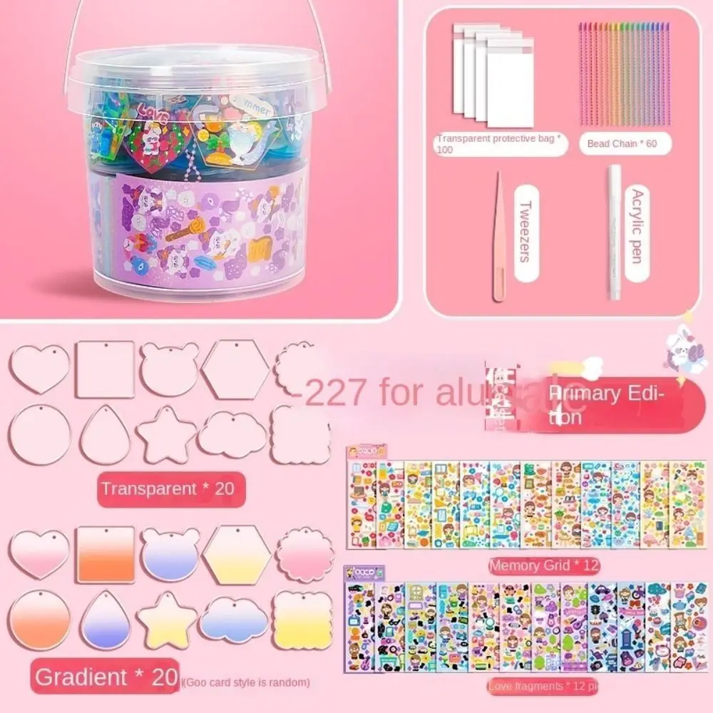 

Cartoon Sticker Gooka Stickers Set Handmade Acrylic Sticker Set Guka Cute Cartoon DIY Goo Card Set Notebook Decoration