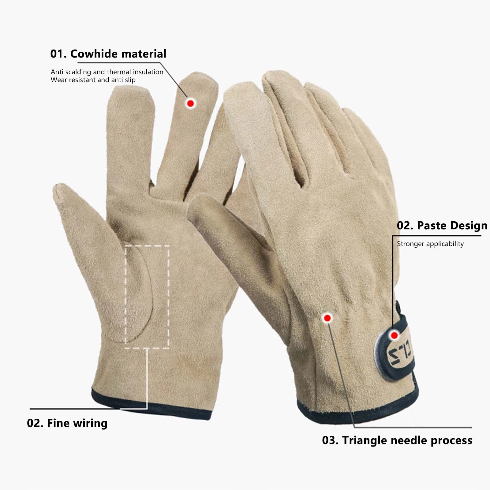 Outdoor Grill Barbecue Gloves Heat Resistant for Garden BBQ Camping Picnic