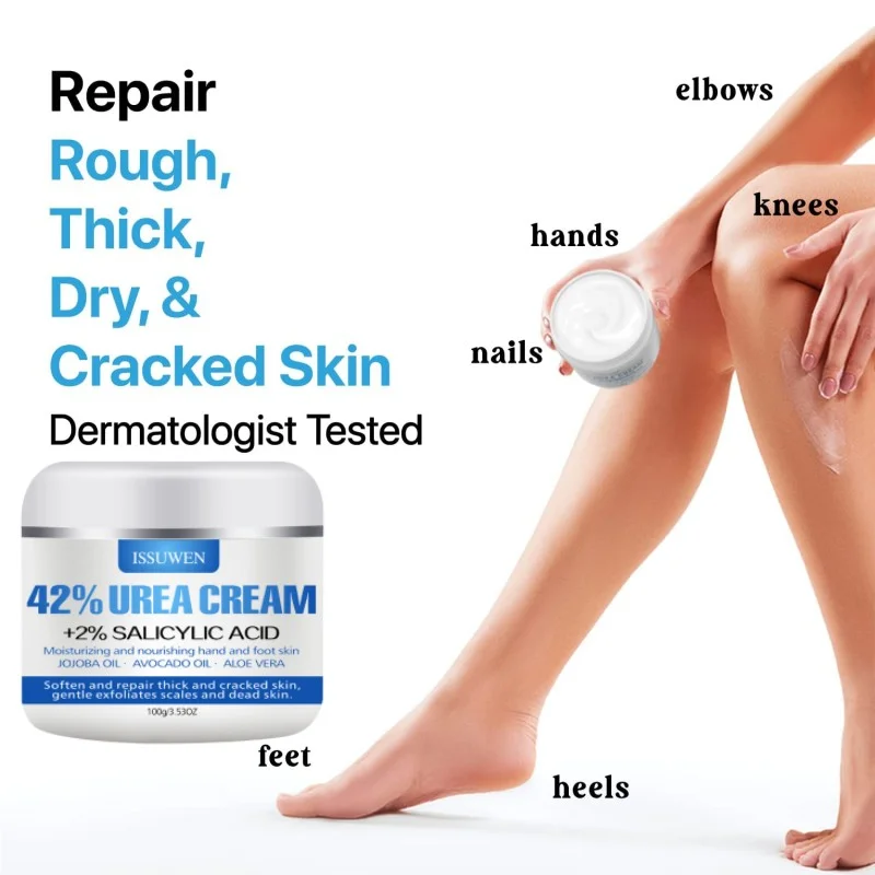 Urea Cream Salicylic Acid Callus Remover Hand Foot Cream For Dry Cracked Body Intensive Moisturizes Softens,Exfoliates Dead Skin