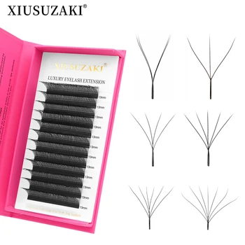 XIUSUZAKI W Shaped Lashes Bloom 2D 3D 4D 5D 6D 7D 8D Automatic Flowering Premade Fans Eyelashes Extensions YY Individual Lashes 1