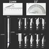 13Pcs Metal Carving Knife Pen Style Art Seal Cutting Manual Combination Paper Cuttings Non-Slip Gadget DIY Precision Repair Tool 4