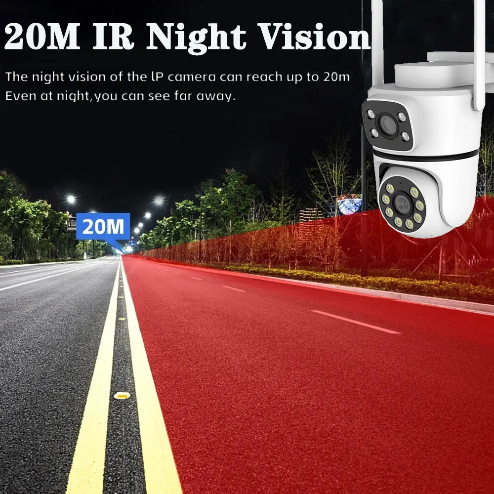 Tuya 5G Wifi Outdoor Camera 10MP HD Dual Lens Dual Screen PTZ Camera Home Security Protection Auto Tracking Video Surveillance